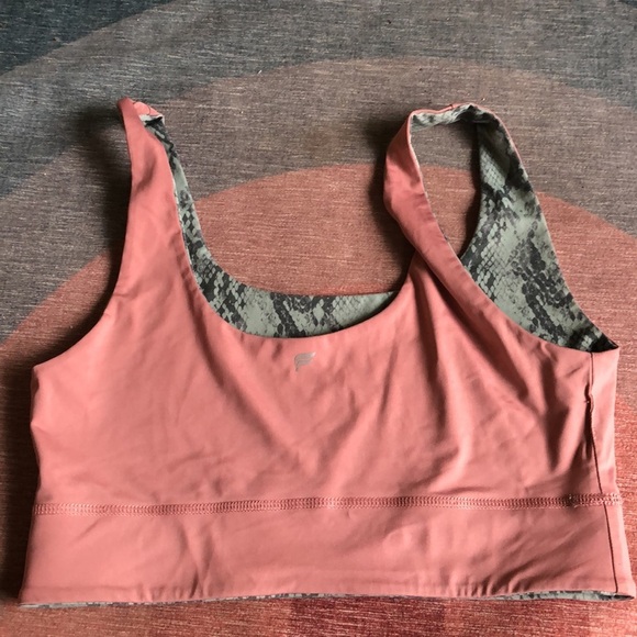 Fabletics Reversible Canyon Snakeskin Sports Bra - Picture 7 of 10